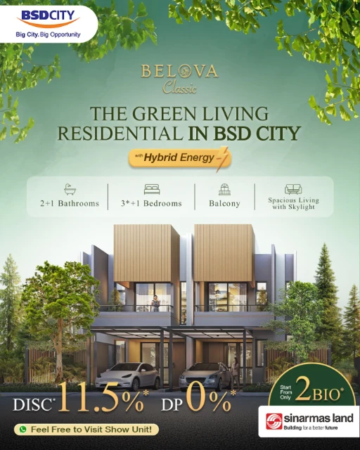 Belova at Terravia BSD City - Cluster Hunian Sinar Mas Land